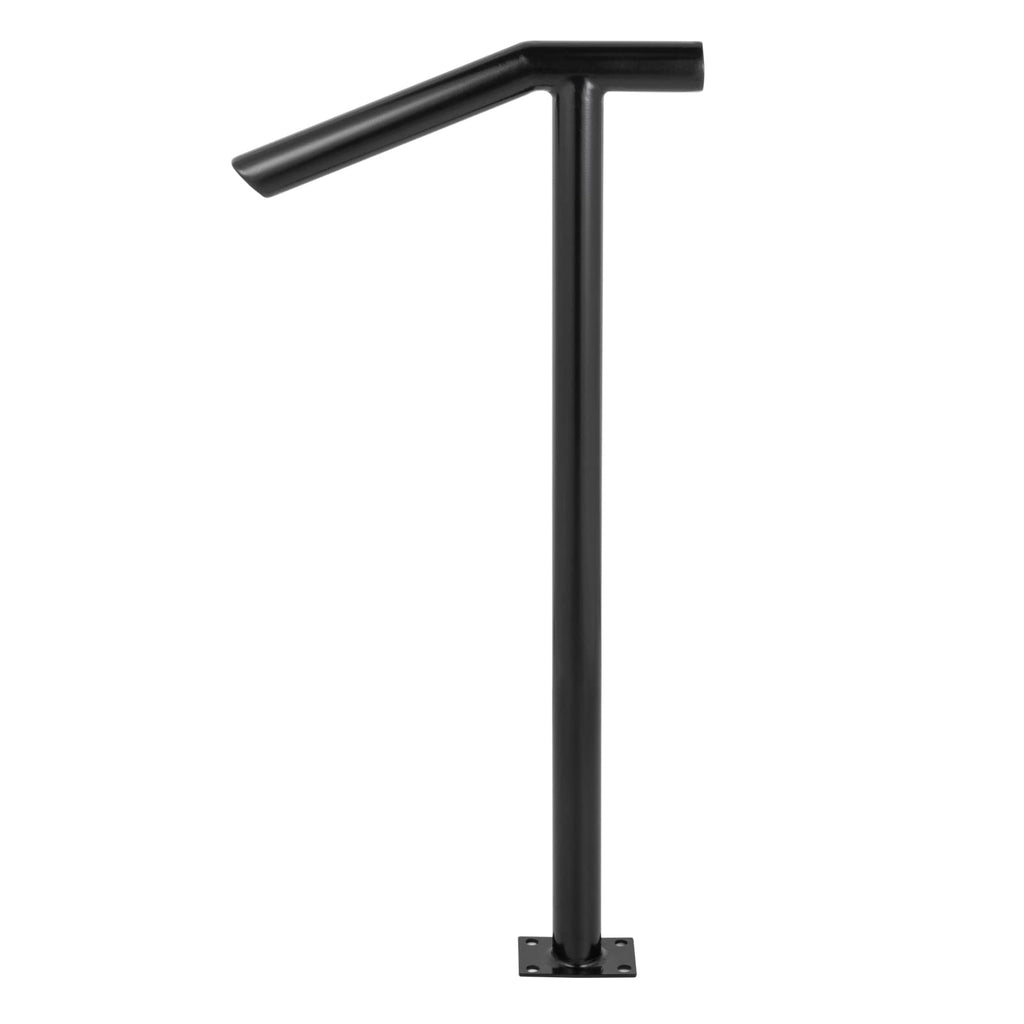 Black Steel Railing 330LBS Capacity Metal Handrails M859