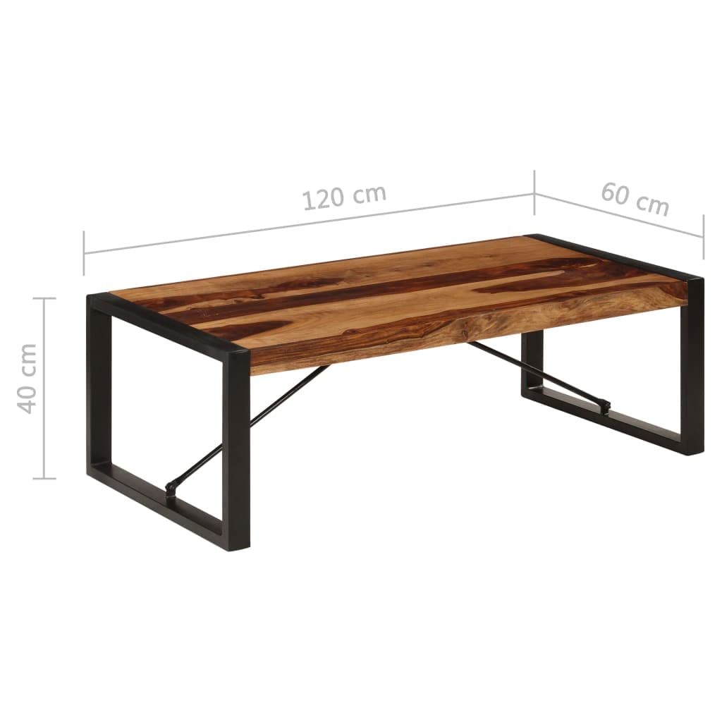 47.2"x23.6"x15.7" Solid Sheesham Wood Coffee Table C88747
