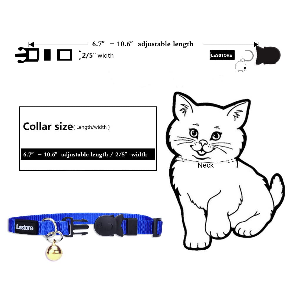 Nylon Cat Collar Breakaway with Bell N7123