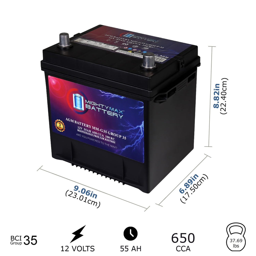 12V 55Ah AGM Replacement Battery D9710