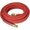 3/4" x 100' Industrial Rubber Water Hose Assembly with Male x Female Garden Hose Thread Fittings, Black F425339