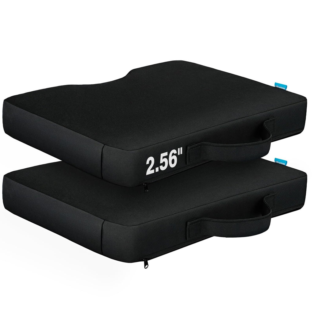 Portable Extra Thick Waterproof Stadium Seat Cushions with Handle, 2PCS X593476