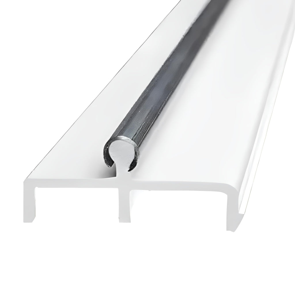Sliding Door Double Track 60 Inch White Vinyl Patio Door Track O754