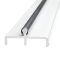 Sliding Door Double Track 60 Inch White Vinyl Patio Door Track O754