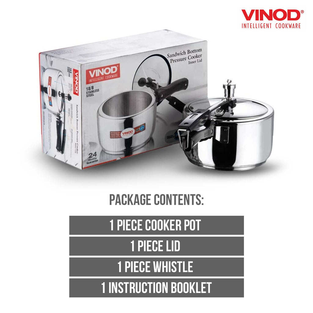 3 Liter Stainless Steel Pressure Cooker A8004