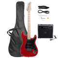 39 Inch Beginner Electric Guitar Kit with Bag, Strap, 20W Amplifier, Red A4007