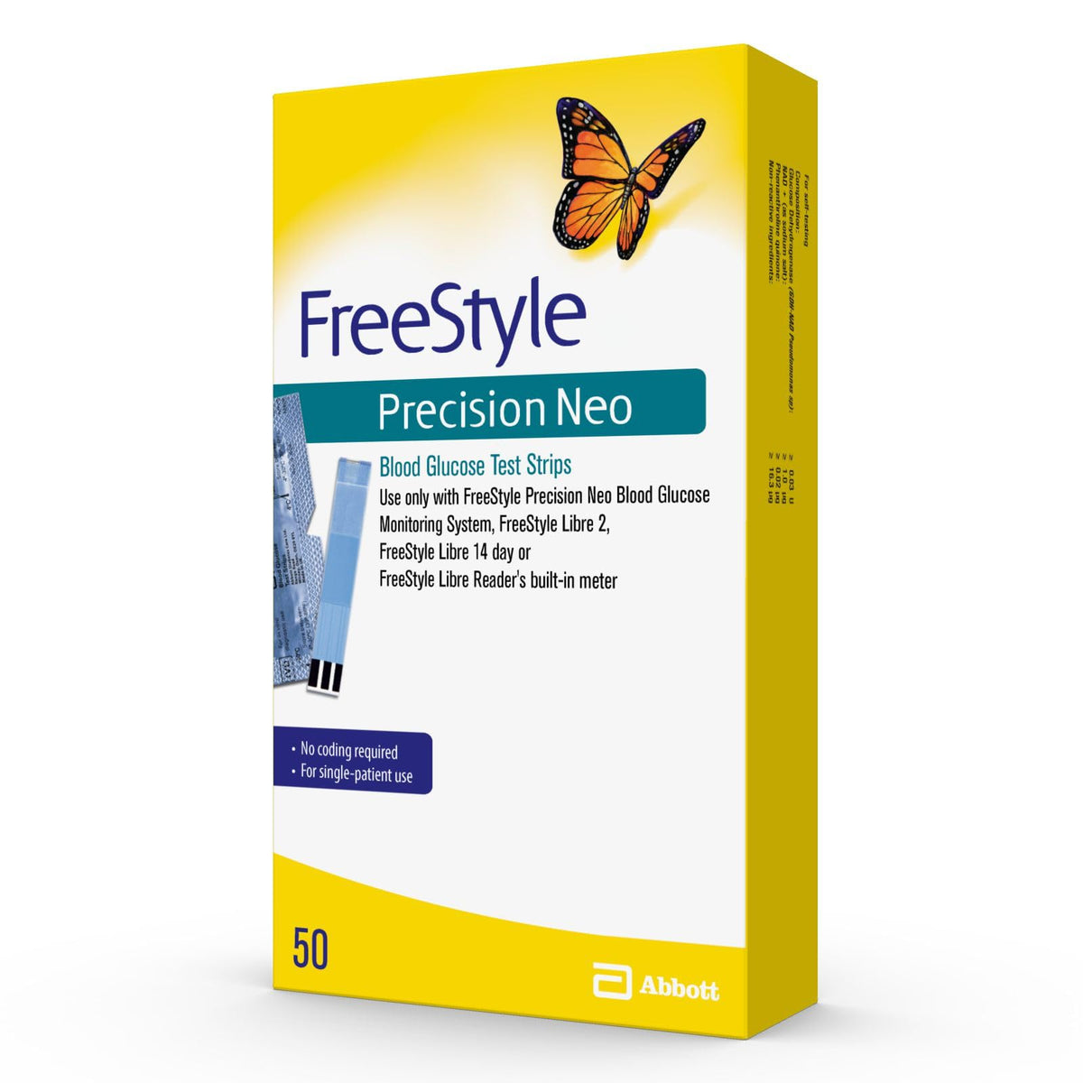 Blood Glucose Test Strips, 50 Strips Q46421