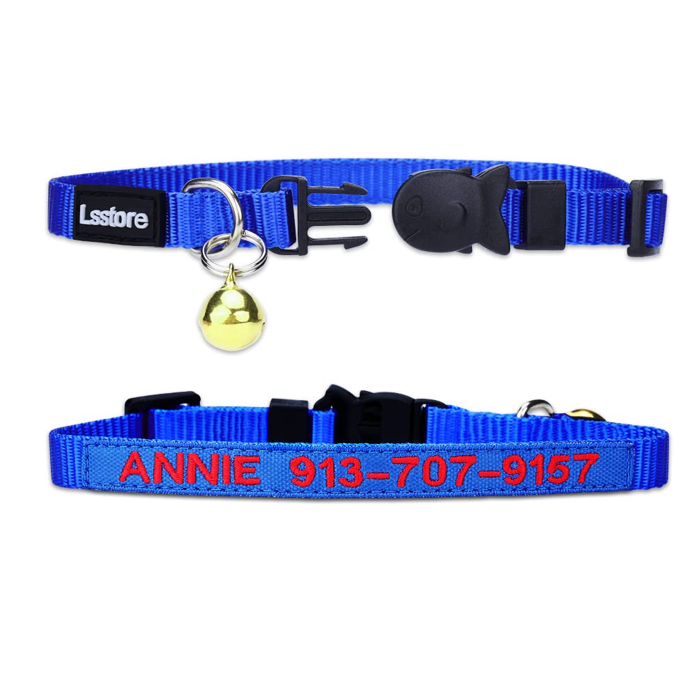 Nylon Cat Collar Breakaway with Bell N7123