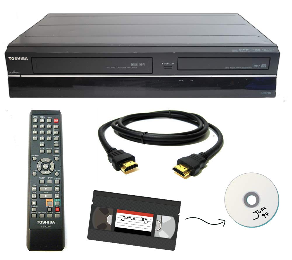 VHS to DVD Recorder VCR Combo with Remote G6282