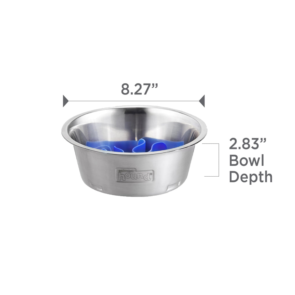 Stainless Steel Slow Feed Dog Bowl T23630