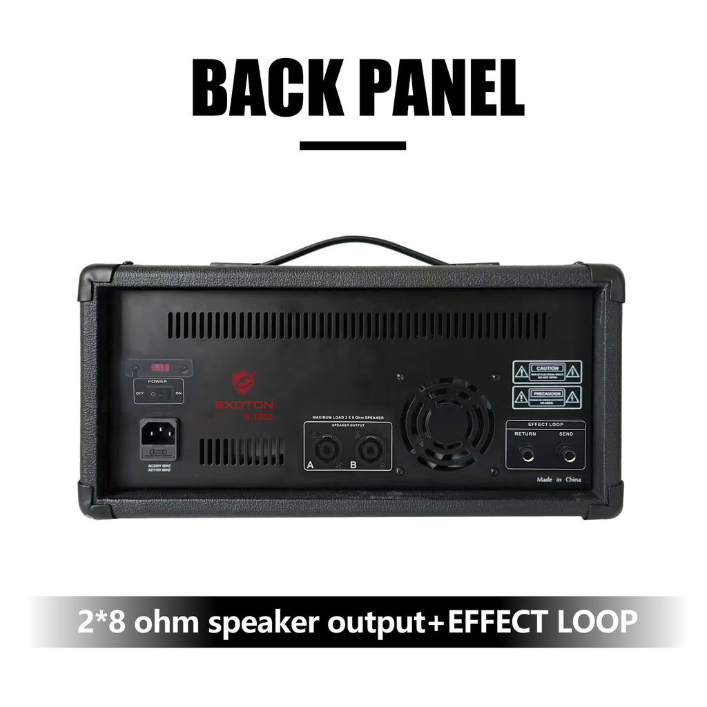 2000W Bluetooth PA System with Powered Mixer Set I38063