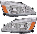 Headlights Lens and Housing Pair for 2003-2007 Honda Accord Q8798