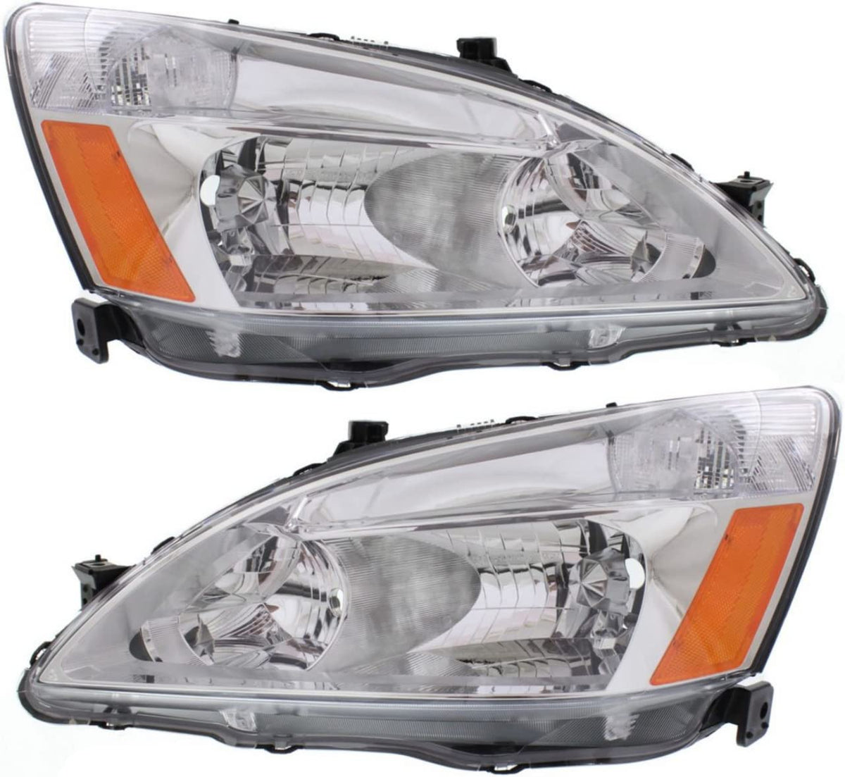 Headlights Lens and Housing Pair for 2003-2007 Honda Accord Q8798