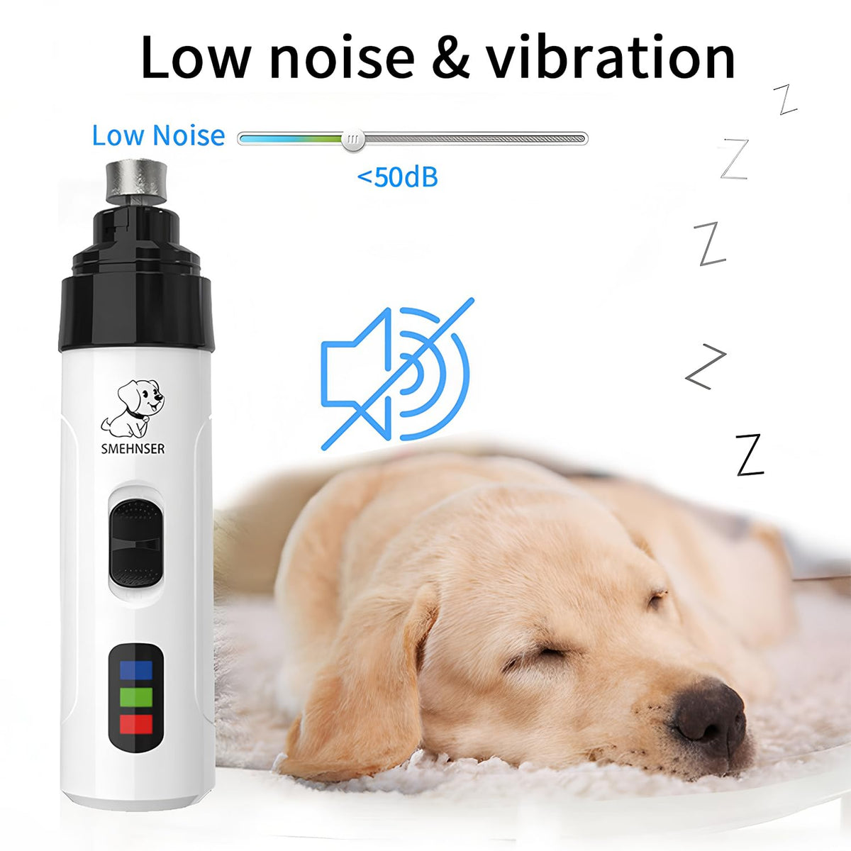 Electric Dog Nail Grinder with 3 Diamond Grinding Heads A46574