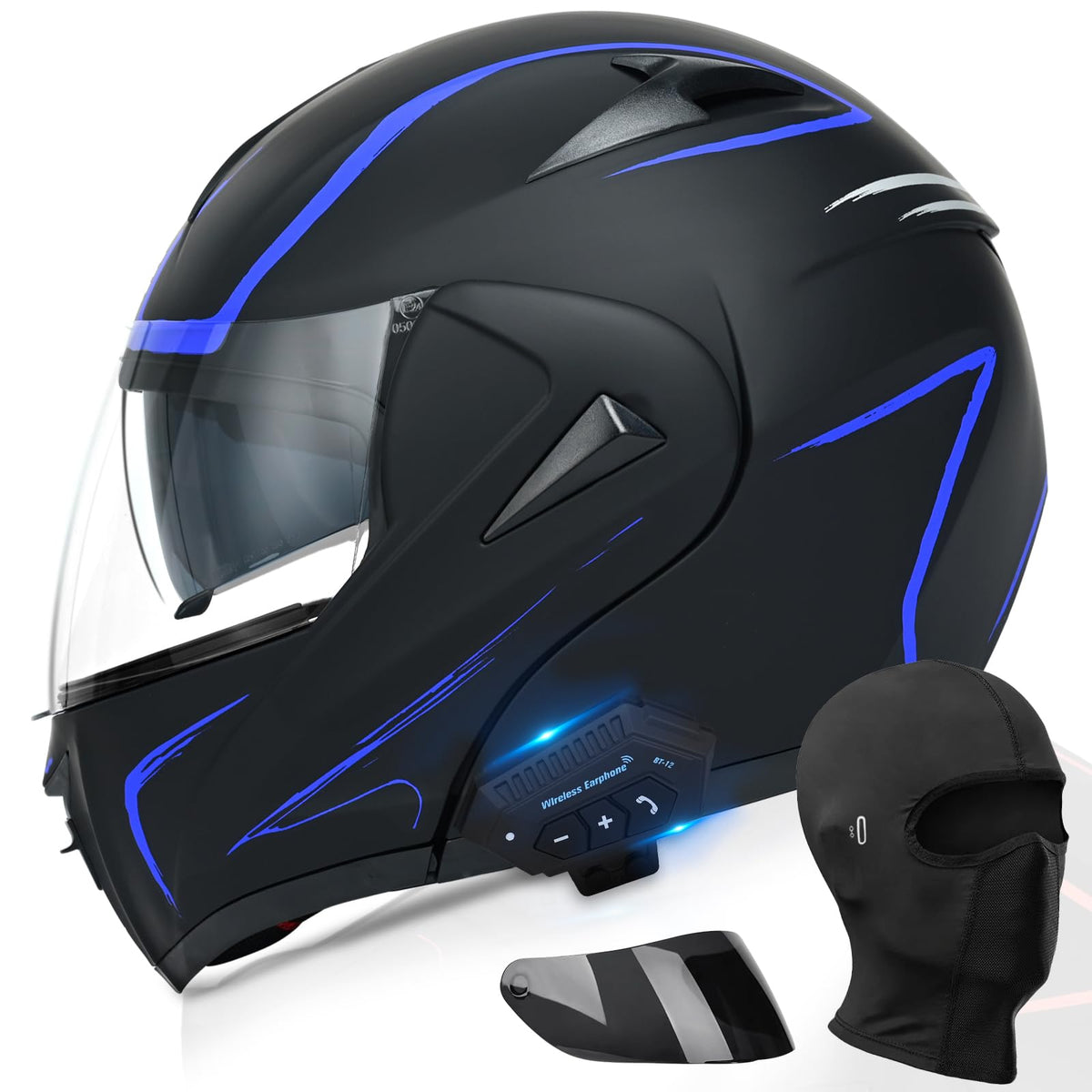 DOT Approved Bluetooth Modular Motorcycle Helmet Y11830