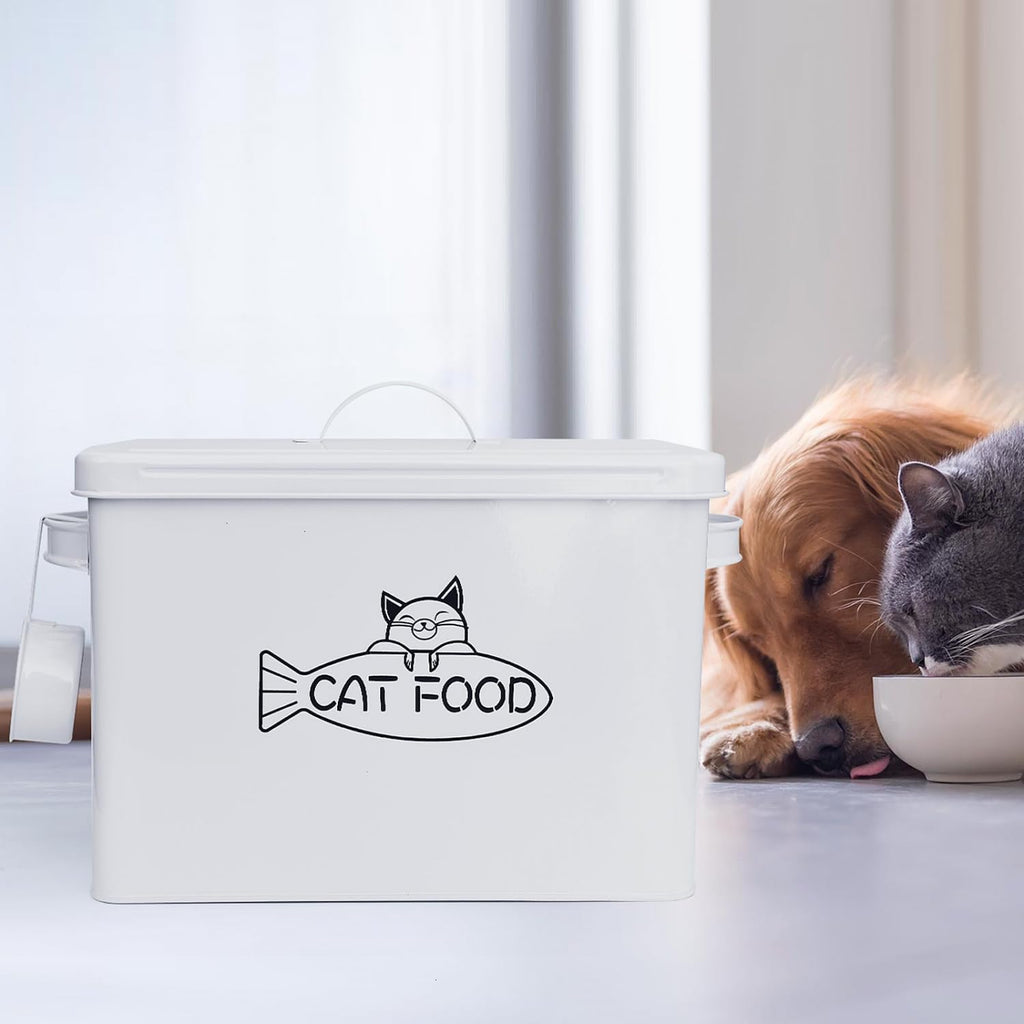 Large Airtight Pet Food Storage Container with Lid and Scoop 12-13 lbs O78269