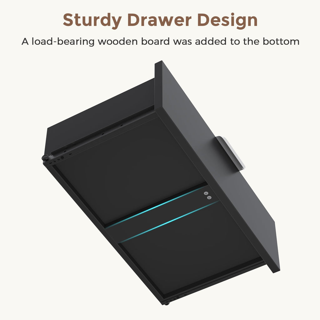 Black 9 Drawer Wood Dresser Q408