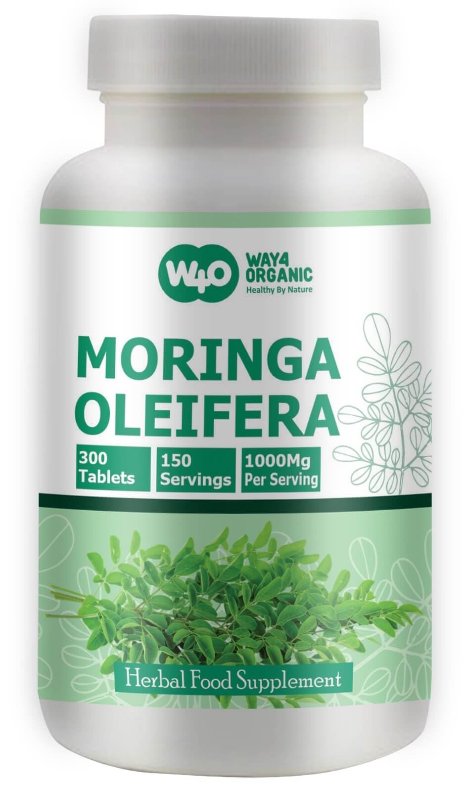 Moringa Leaf Powder Capsules 300 Pills O3497