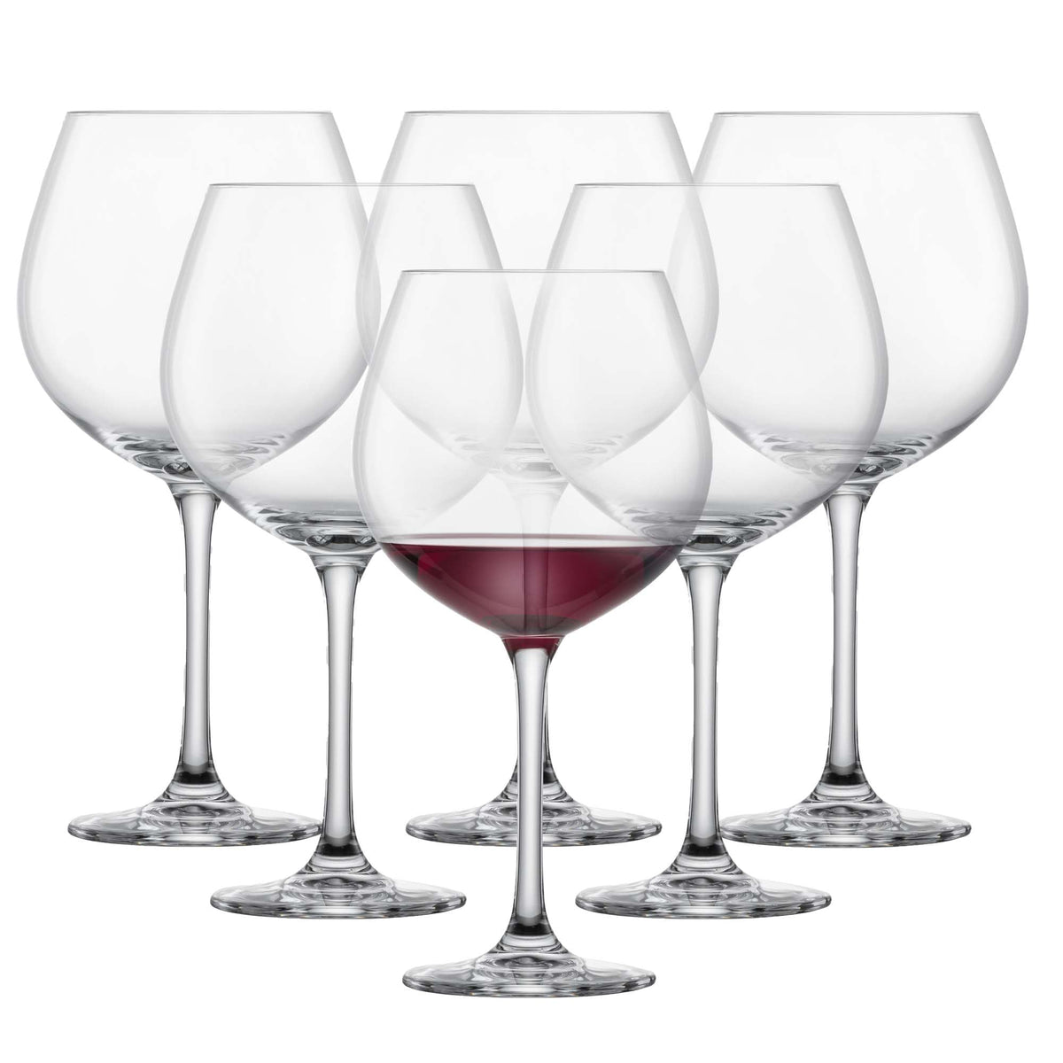 Red Wine Glass Set of 6 Dishwasher-Safe Tritan Crystal 27.5 Ounce Z14904