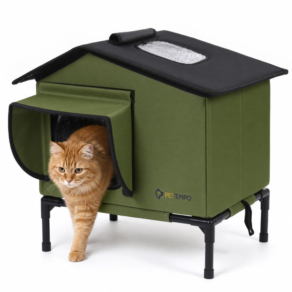Weatherproof Insulated Outdoor Cat House C329