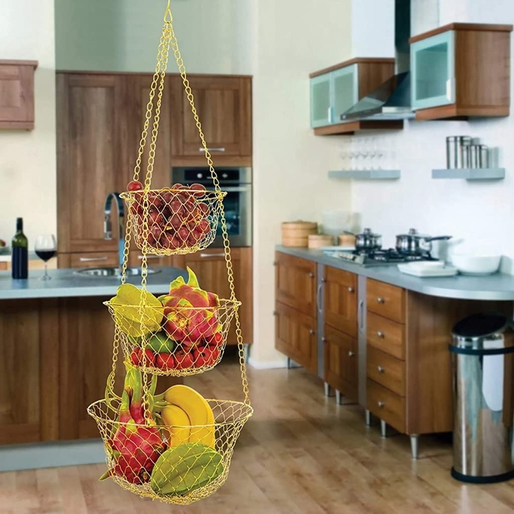 3 Tier Hanging Fruit Basket W798