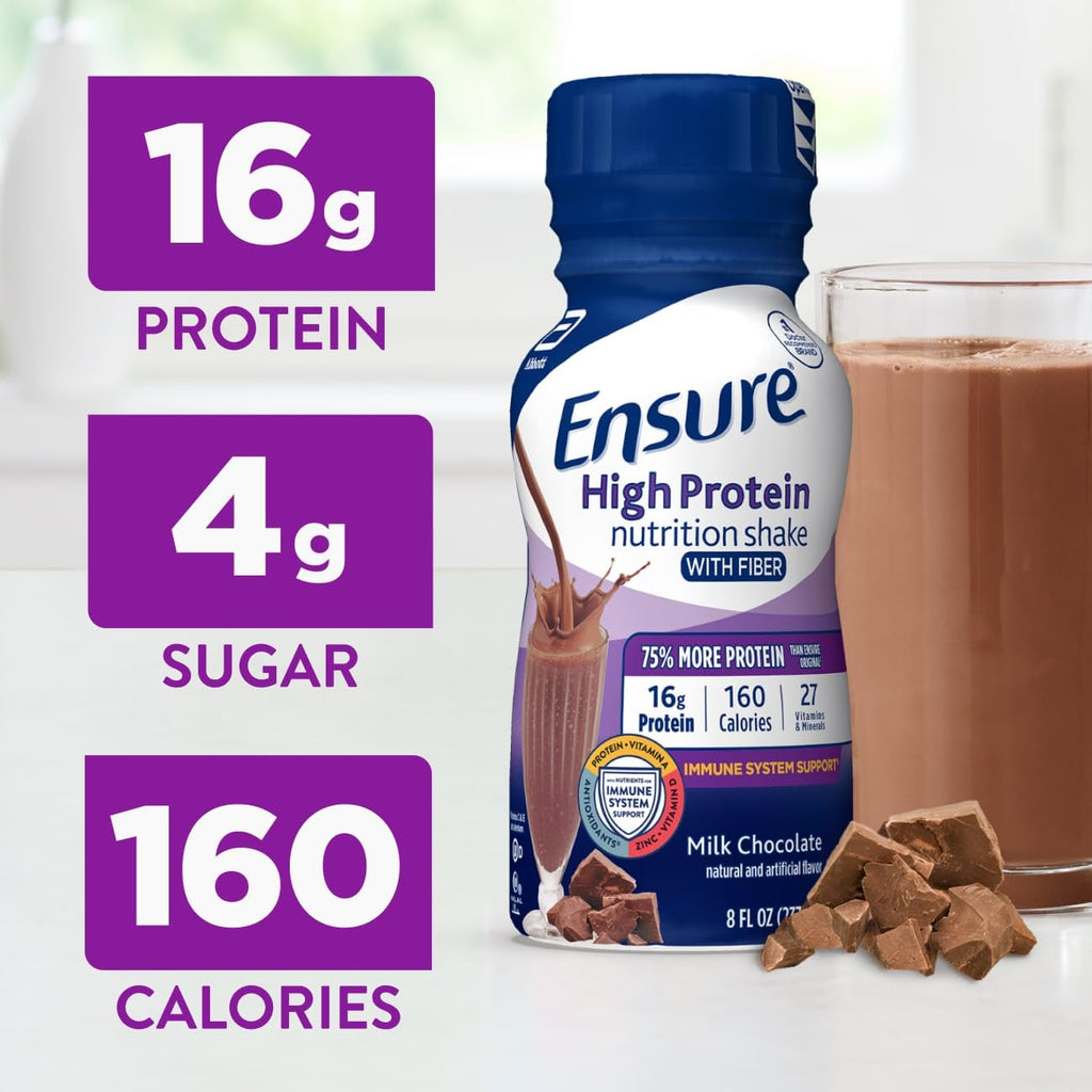 Chocolate Nutrition Shake with Fiber, 16g Protein, 8 fl oz, 24 Pack L636023