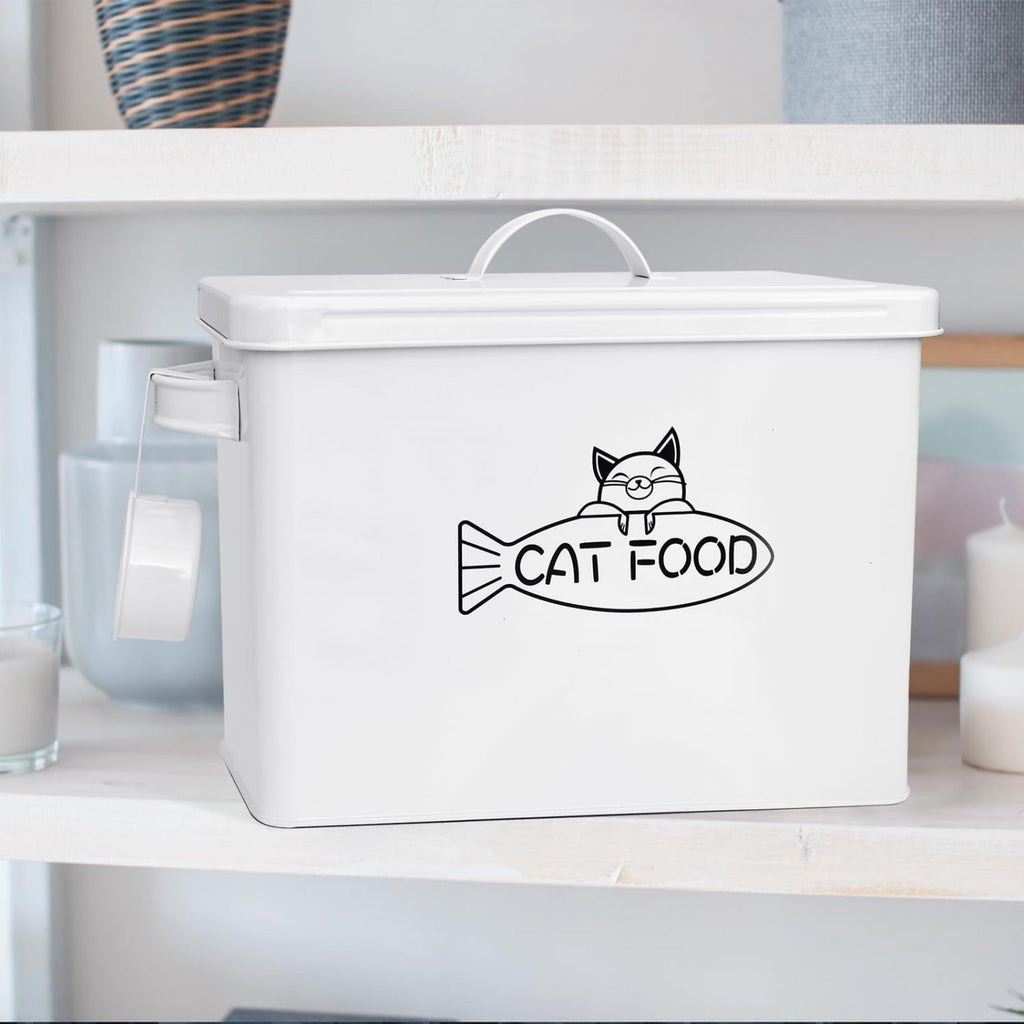 Large Airtight Pet Food Storage Container with Lid and Scoop 12-13 lbs O78269
