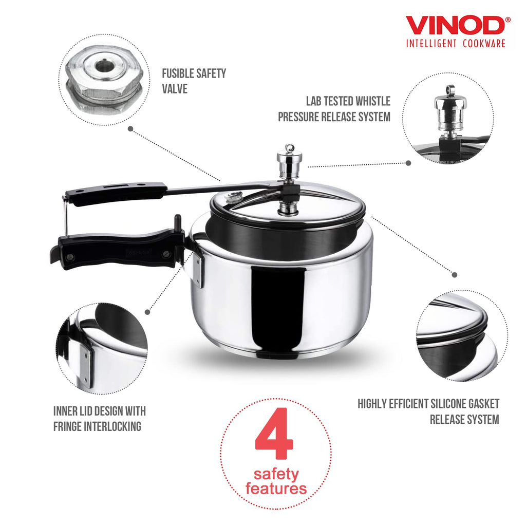 3 Liter Stainless Steel Pressure Cooker A8004
