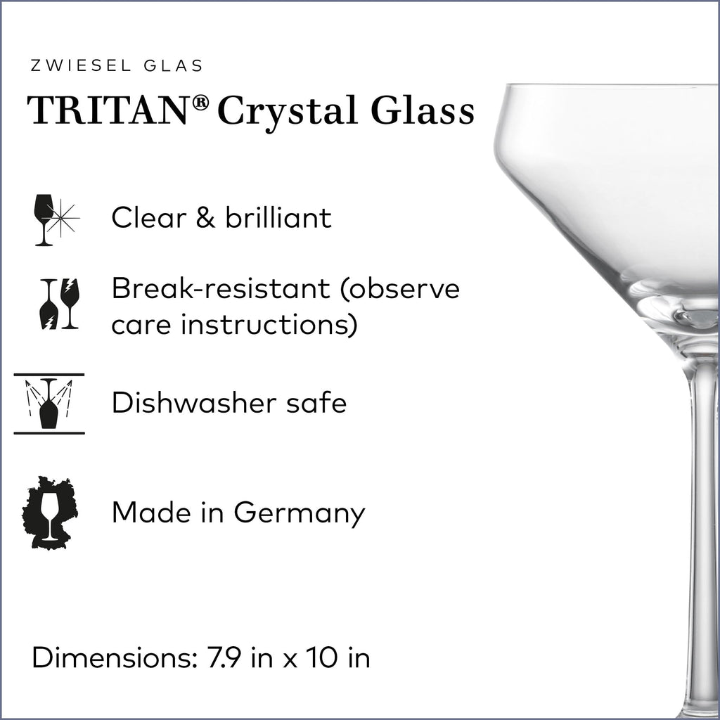 Martini Glass Set of 6 Dishwasher-Safe Tritan Crystal 12.3 Ounce T575934