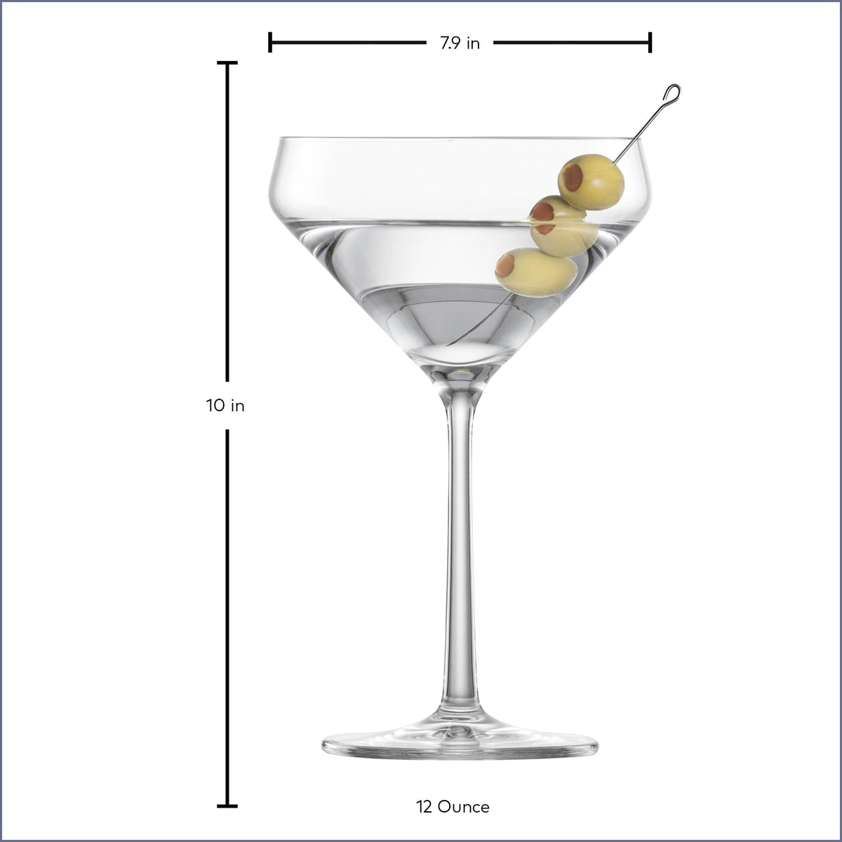 Martini Glass Set of 6 Dishwasher-Safe Tritan Crystal 12.3 Ounce T575934