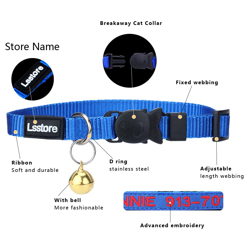 Nylon Cat Collar Breakaway with Bell N7123