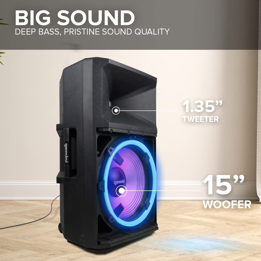 15" PA Speaker & Stand, 1800 Watts T769