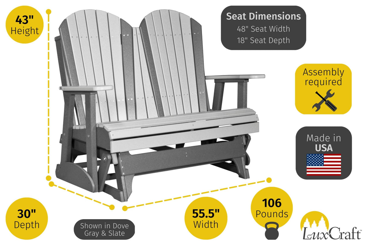 Adirondack Glider Outdoor Patio Gliding Chair Z2212