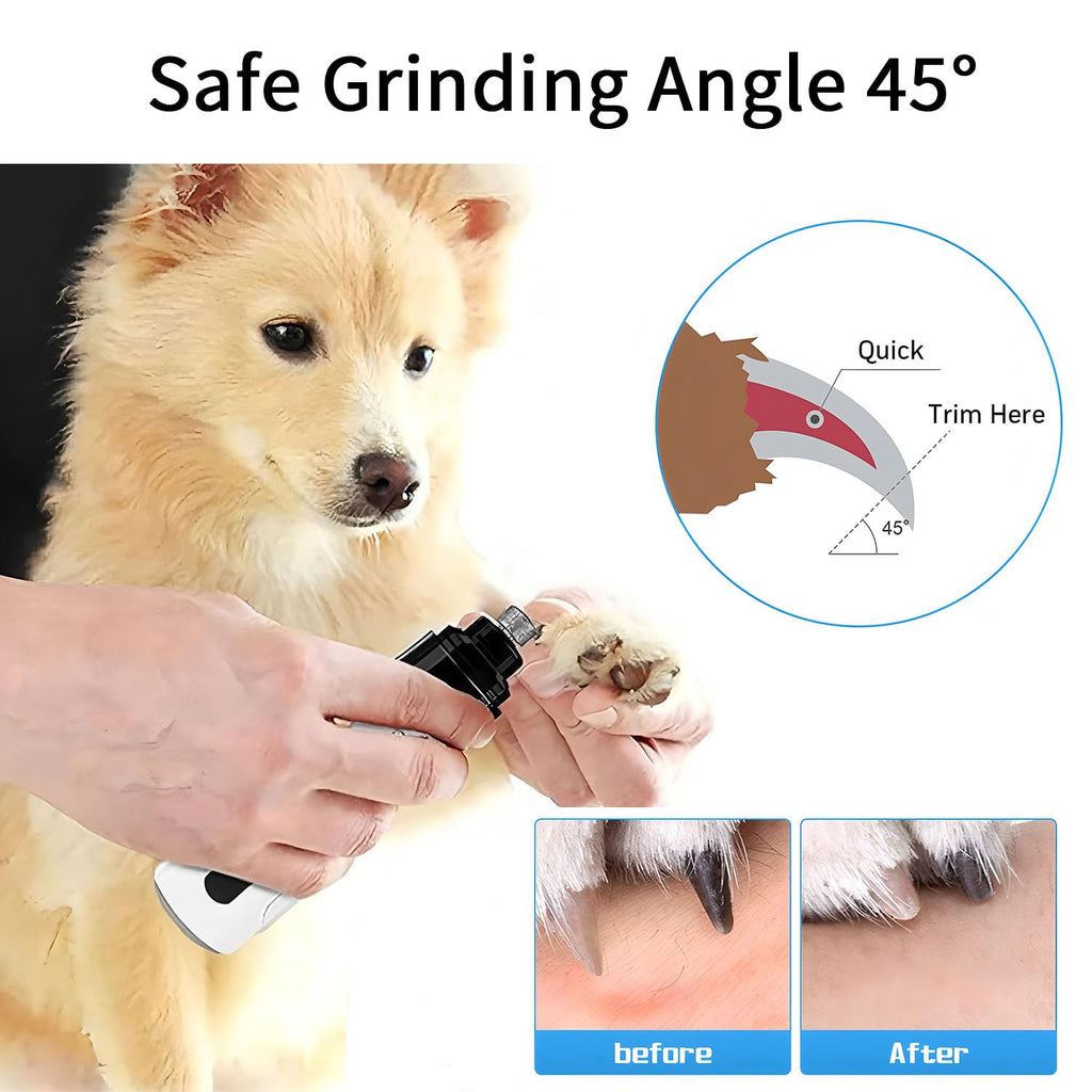 Electric Dog Nail Grinder with 3 Diamond Grinding Heads A46574