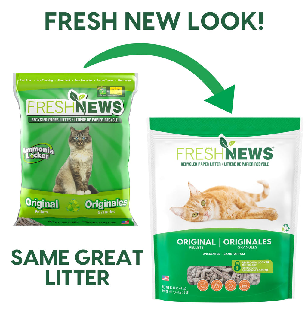 Paper Non-Clumping Cat Litter 12 Pound B888853