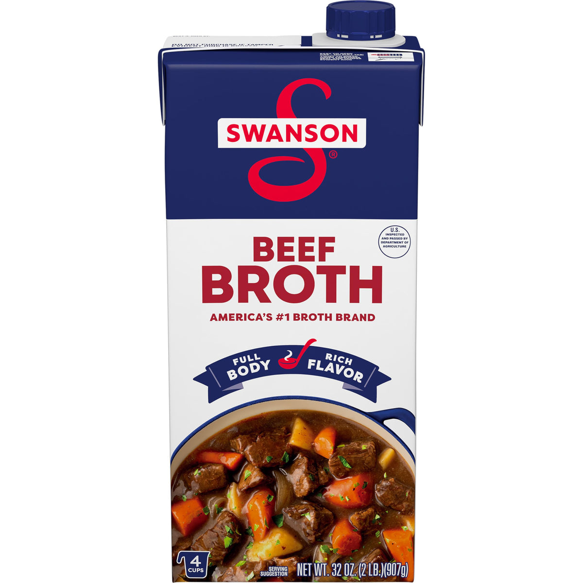 Beef Broth 32 oz Carton Y296754
