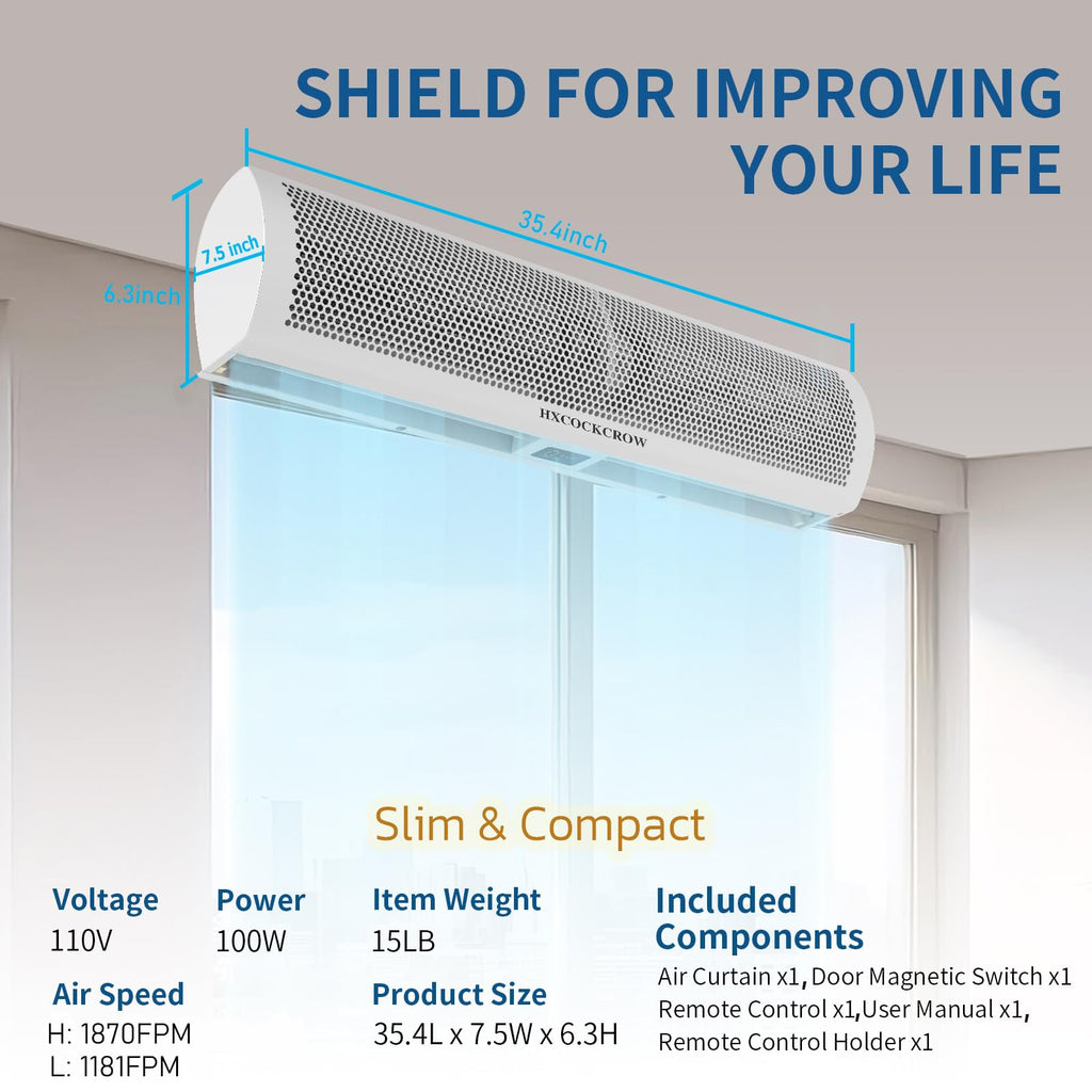 36 Inch Wall Mounted Commercial Air Curtain X500396