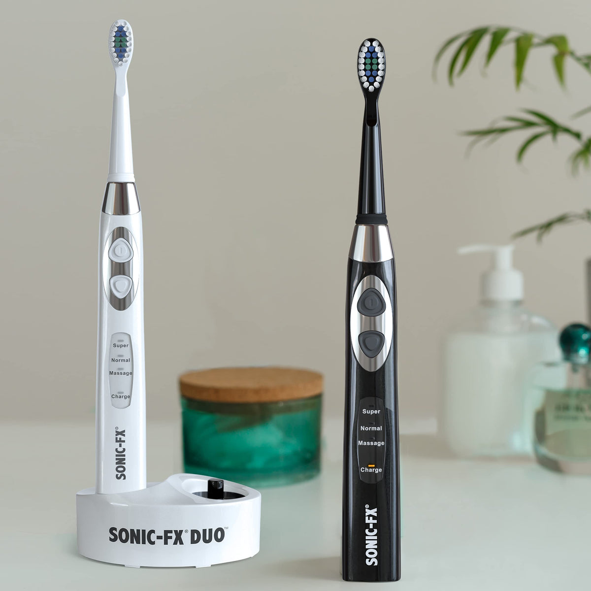 Rechargeable Electric Toothbrush Set with 14 Brush Heads B848599