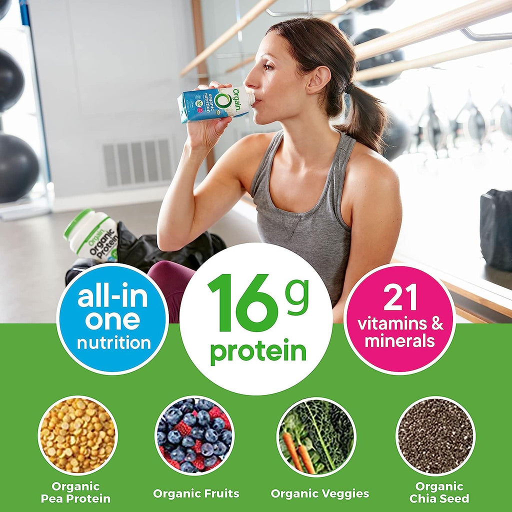 Organic Vegan Plant Based Nutritional Shake, Chocolate Vanilla, 11 Fl Oz (Pack of 4) S668572