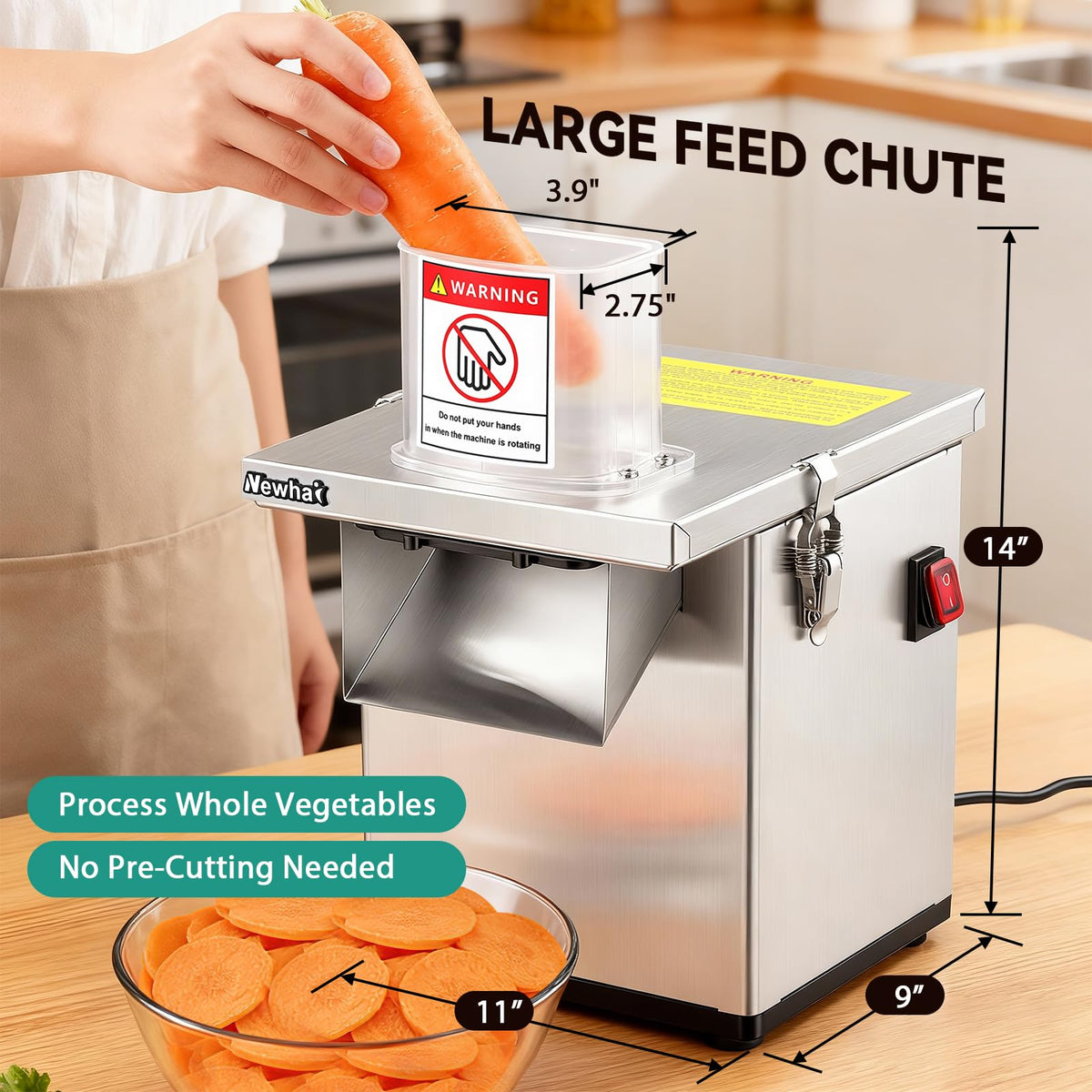 4-in-1 Commercial Veggie Processor S2049