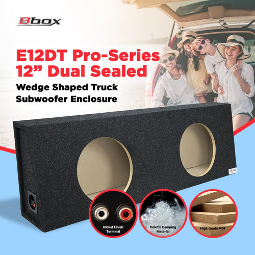 12 Inch Dual Sealed Subwoofer Enclosure W6445