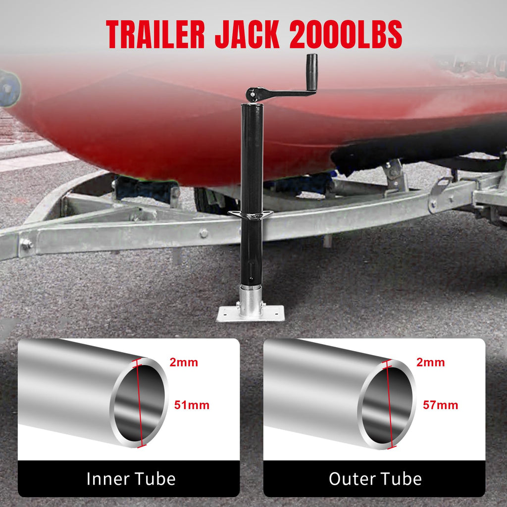 A-Frame Trailer Jack 2,000 LBs Capacity 14 Inches Vertical Travel L609