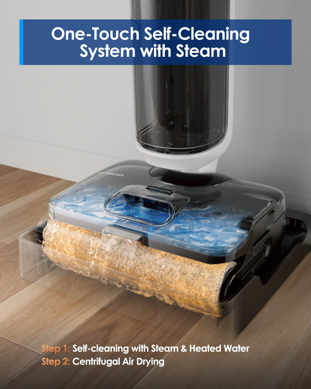 3-in-1 Wet Dry Vacuum Mop with Steam Function G44595