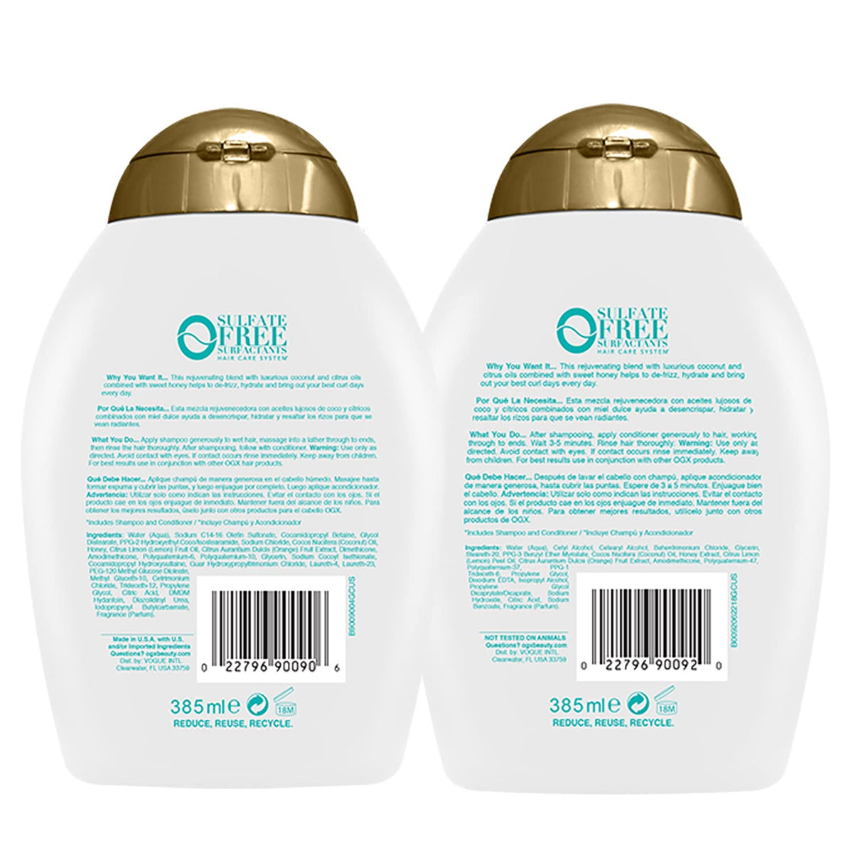 Coconut Curls Shampoo & Conditioner L956