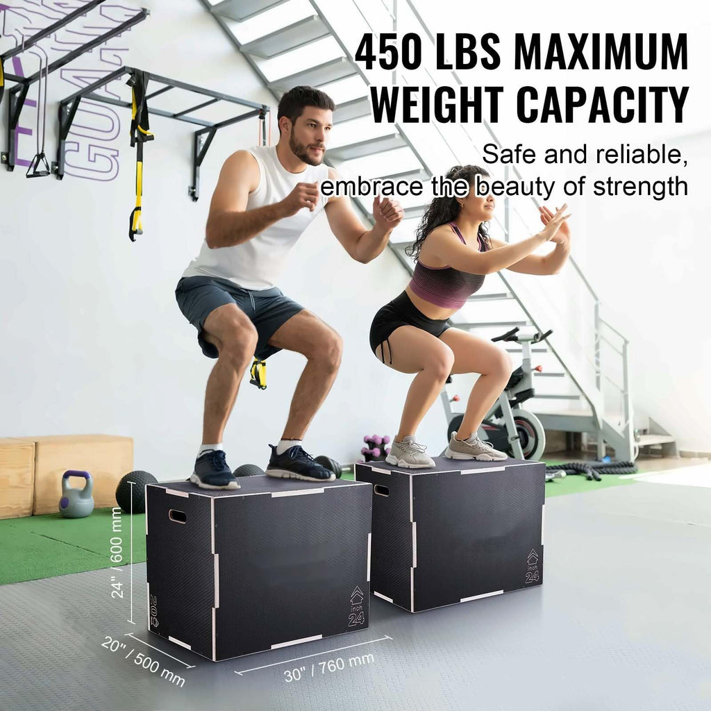 3 in 1 Wooden Plyo Box B15637