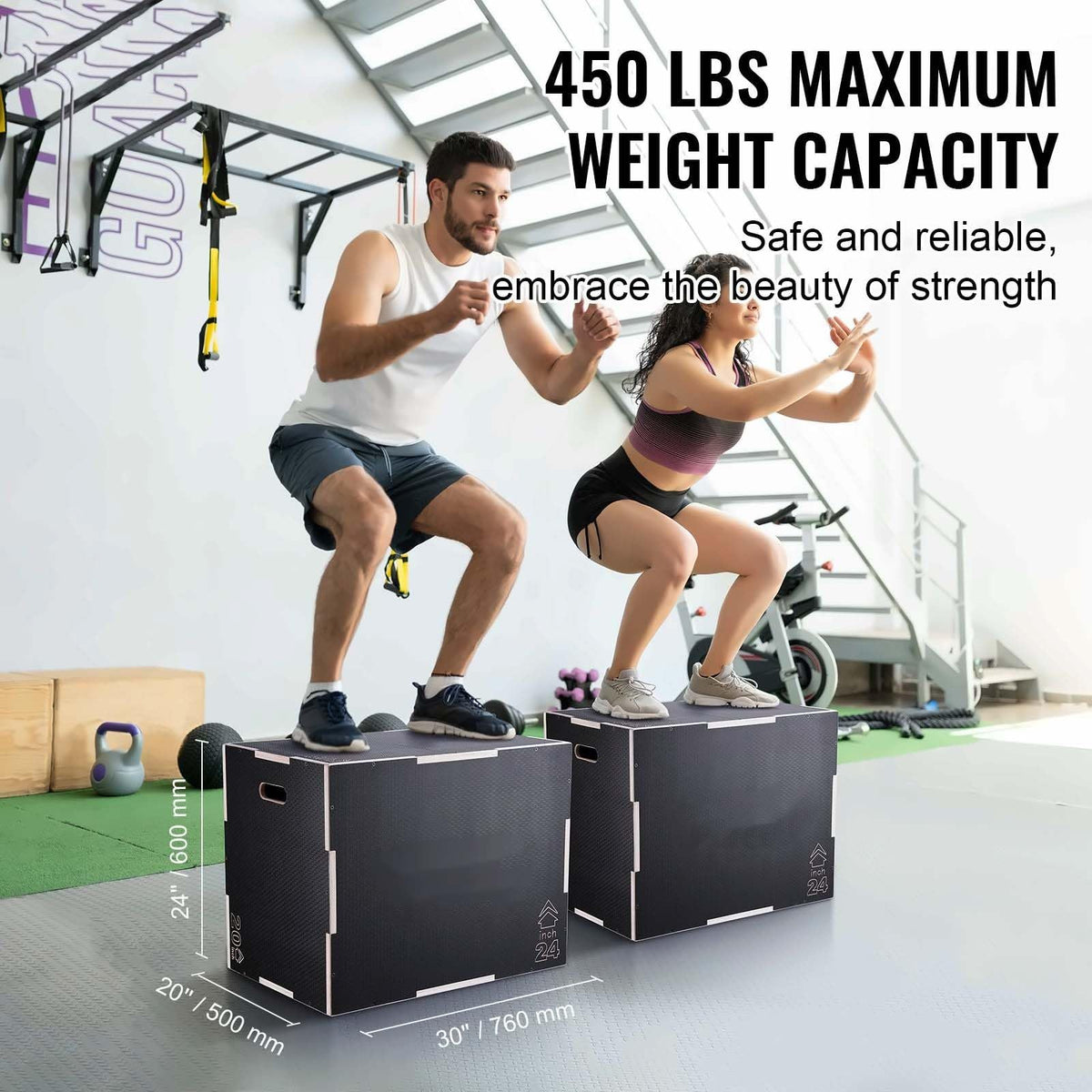 3 in 1 Wooden Plyo Box B15637
