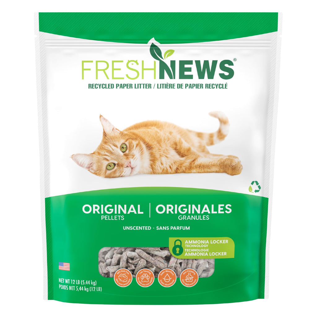 Paper Non-Clumping Cat Litter 12 Pound B888853
