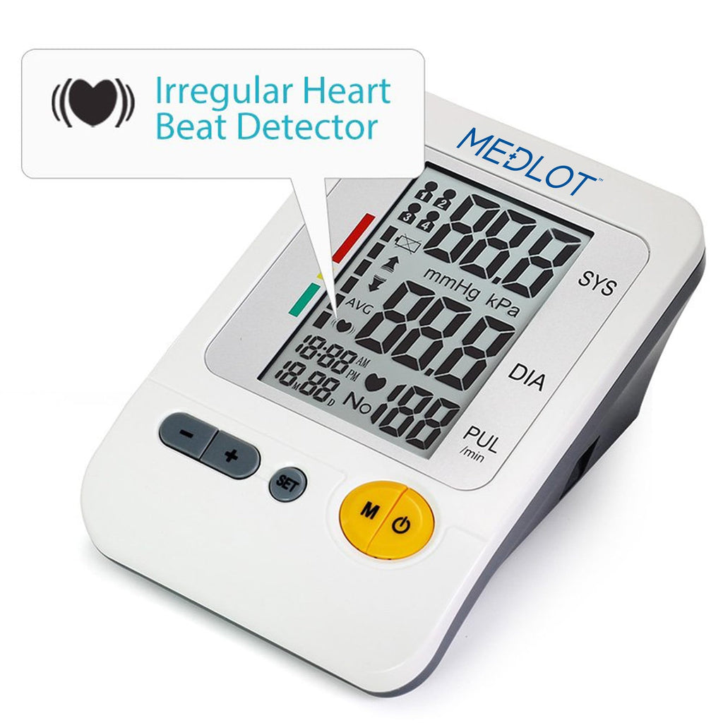 Blood Pressure Monitor Upper Arm Large Cuff 8.6-16.5” Digital BP Gauge 4 User 120 Readings Memory Large LCD Display K8667
