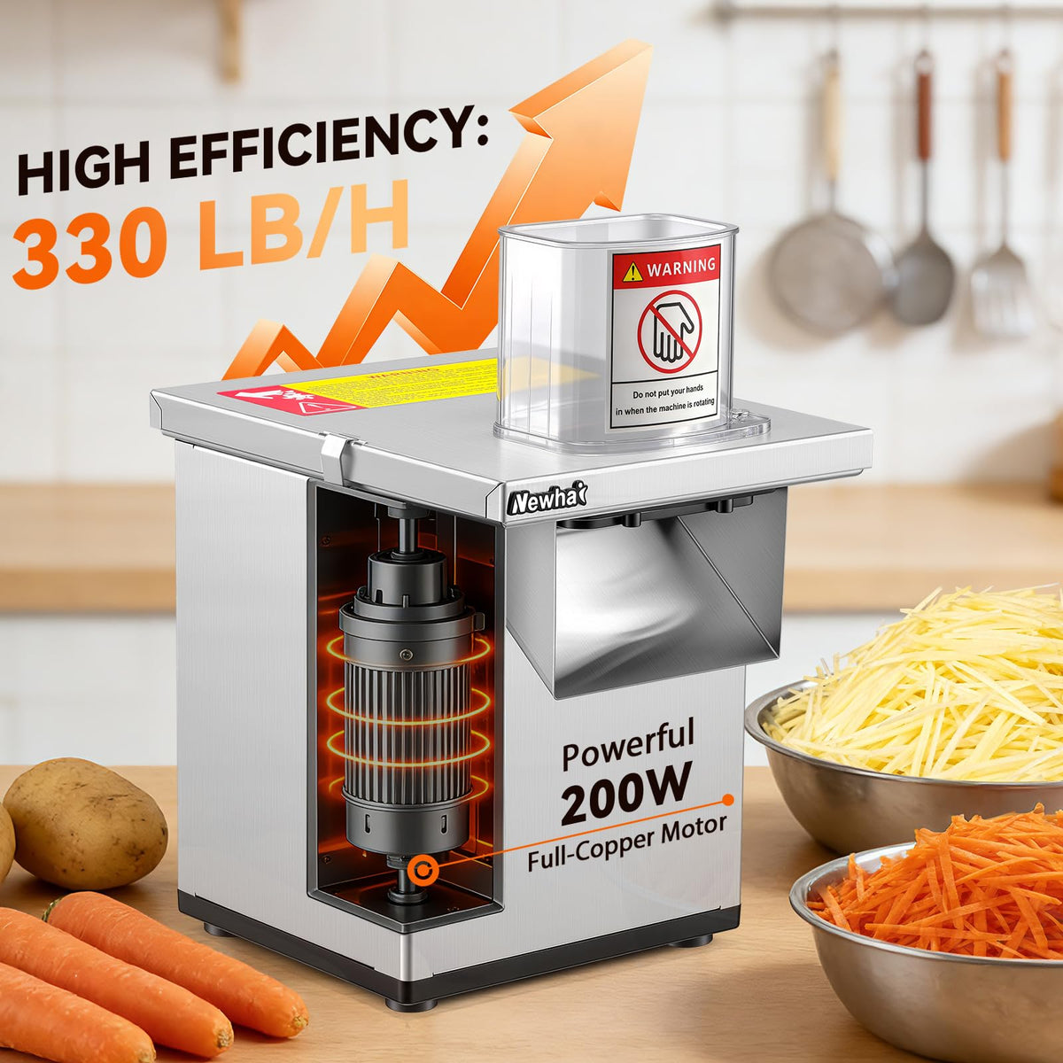 4-in-1 Commercial Veggie Processor S2049