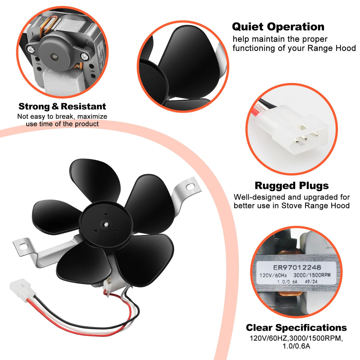 Range Hood Fan Motor X68667